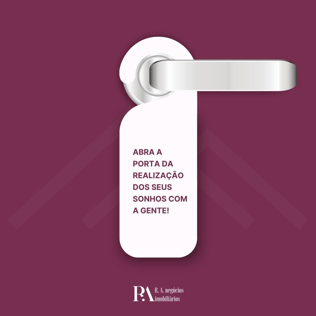 Abra a porta dos seus sonhos com a RA Negócios Imobiliários! 🏡